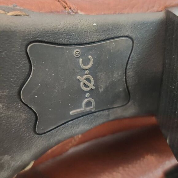 B.O.C. Born Concept Brown Pebble Leather Ankle Comfort Booties Wmns 9.5 - Picture 10 of 12